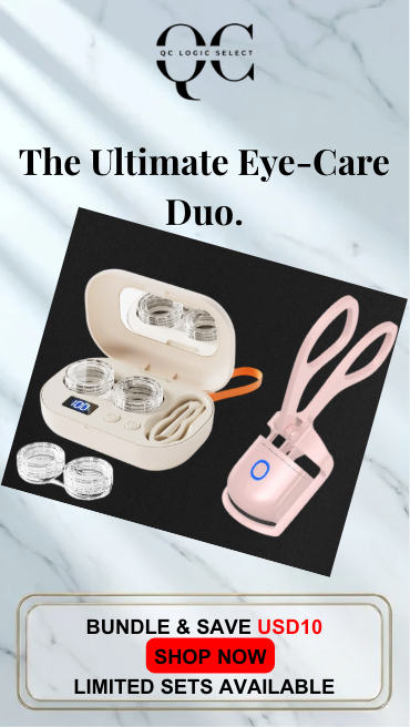 【Sleep 15 Mins Extra Every Morning】5-Sec Instant Heated Lash Curler + 3-Min Auto-Cleaner Bundle! Say Goodbye to Clumsiness & Hassle.